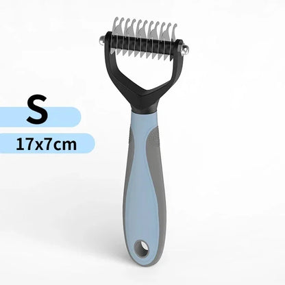Stainless Steel Double Sided Pet Grooming Brush Removing Tangles Cat and dog Accessories
