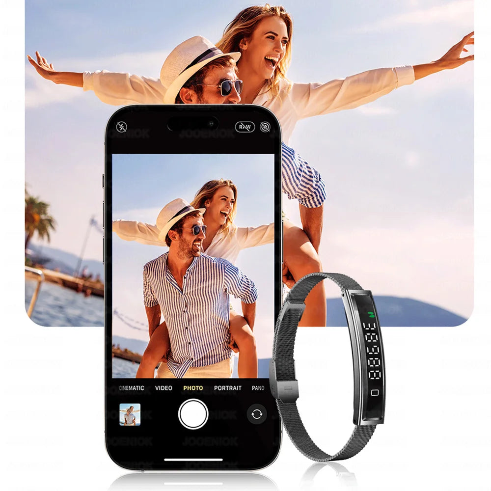 Sports Waterproof Smart Band Bracelet Gesture Control Heart Rate Blood Oxygen Sleep Monitor Pedometer Screen Smartwatch