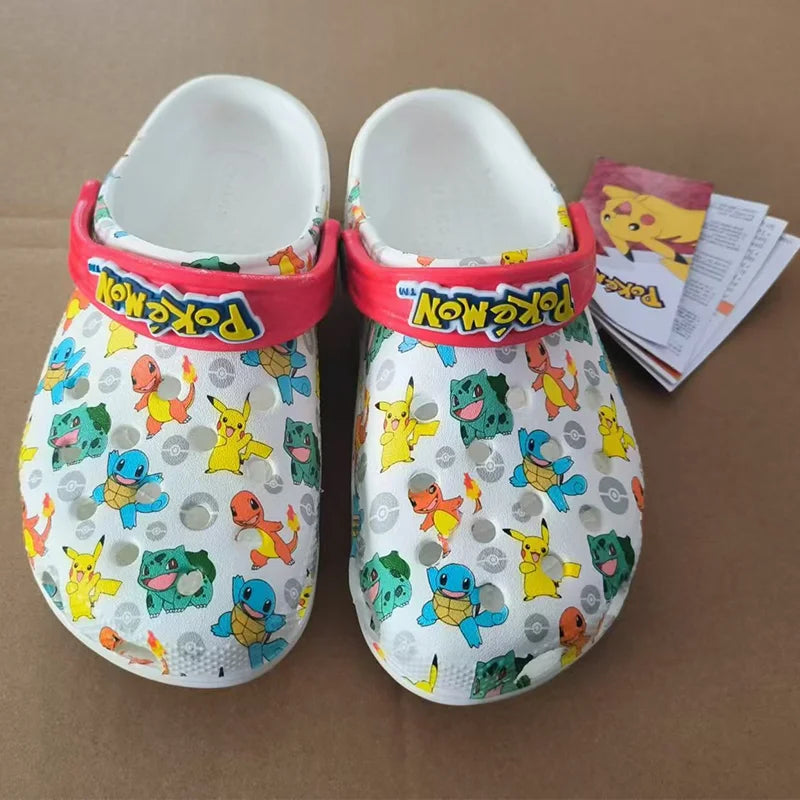 Cute Pok é mon Soft soled Outdoor Beach Shoes Anti slip Children's Clog