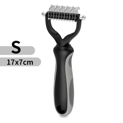 Stainless Steel Double Sided Pet Grooming Brush Removing Tangles Cat and dog Accessories