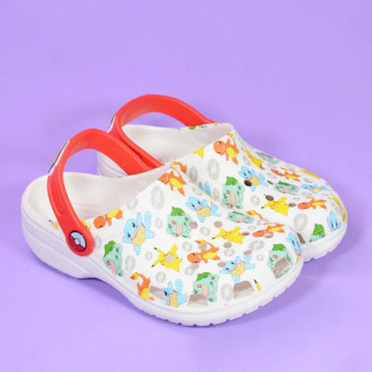 Cute Pok é mon Soft soled Outdoor Beach Shoes Anti slip Children's Clog