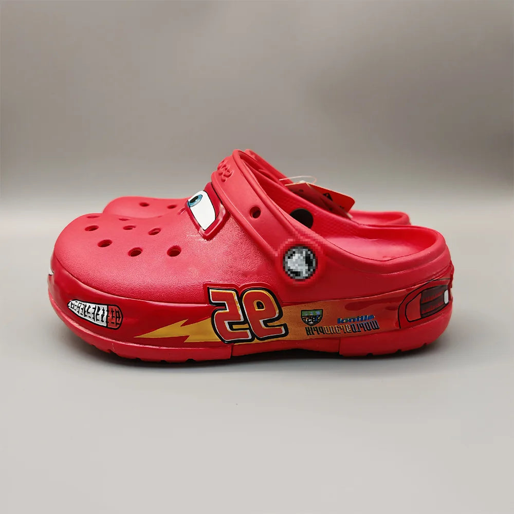High Quality Lightninged Mcqueens Cartoon Solid Waterproof Outdoor Sandals Breathable EVA