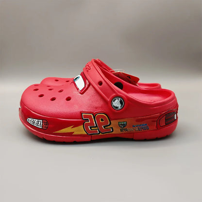 High Quality Lightninged Mcqueens Cartoon Solid Waterproof Outdoor Sandals Breathable EVA