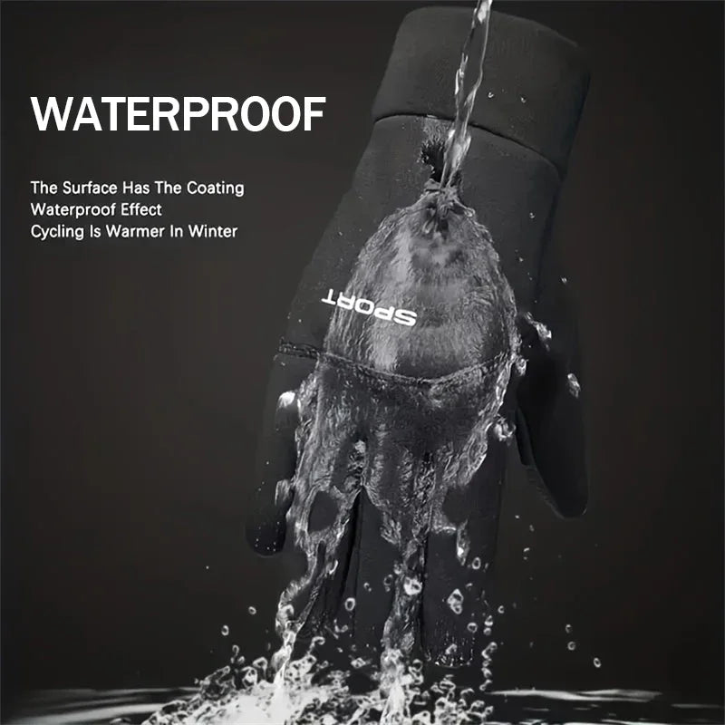 Winter Warm Gloves Touch Screen Windproof Cold-proof Cycling, Men's Women's Running, Hiking Skiing Gloves