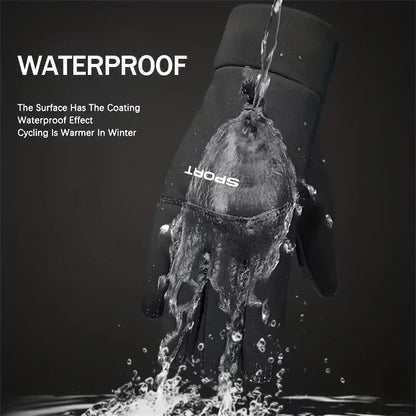 Winter Warm Gloves Touch Screen Windproof Cold-proof Cycling, Men's Women's Running, Hiking Skiing Gloves