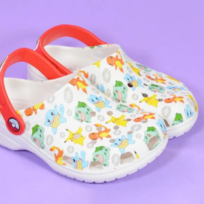 Cute Pok é mon Soft soled Outdoor Beach Shoes Anti slip Children's Clog