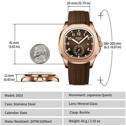 Luxury Waterproof Luminous Digital Quartz Watches