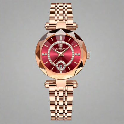 Luxury Watch For Women High-Quality Diamond Quartz Waterproof poedagar watch - Beri Collection 