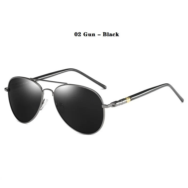 Luxury Pilot Polarized Sunglasses Men Women Driving Fishing Retro Sun Glasses Brand Designer Male Metal Sunglasses For Man UV400 - Beri Collection 