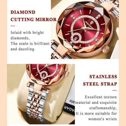 Luxury Watch For Women High-Quality Diamond Quartz Waterproof poedagar watch - Beri Collection 