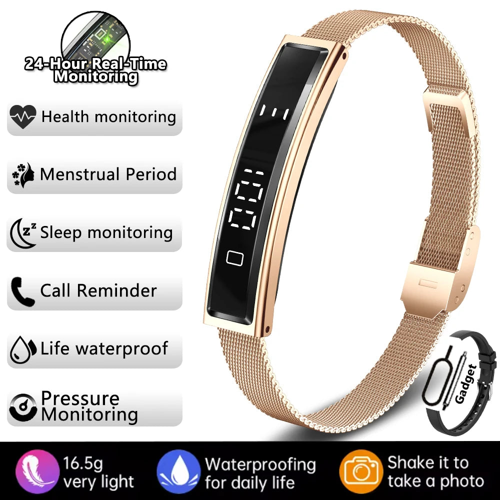 Sports Waterproof Smart Band Bracelet Gesture Control Heart Rate Blood Oxygen Sleep Monitor Pedometer Screen Smartwatch