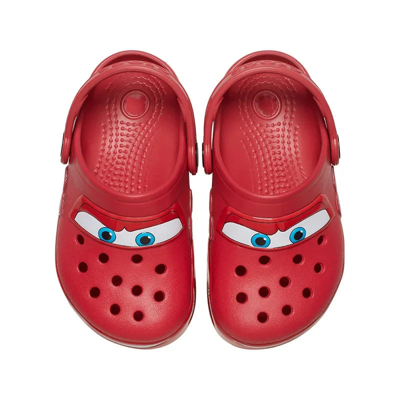 Cute Cartoon Lightning McQueen Waterproof EVA Kids' Outdoor Casual clogs