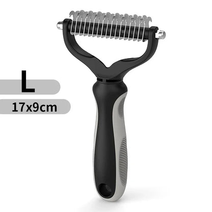 Stainless Steel Double Sided Pet Grooming Brush Removing Tangles Cat and dog Accessories