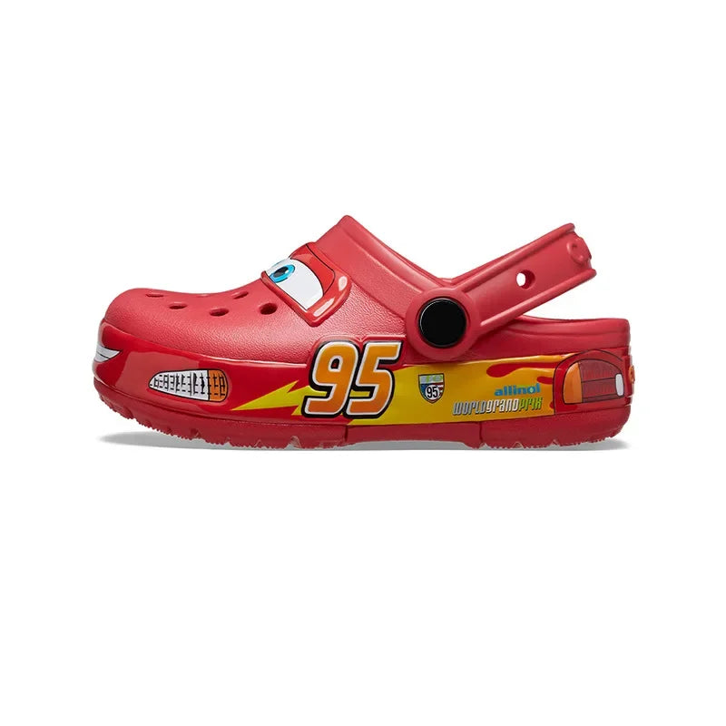 Cute Cartoon Lightning McQueen Waterproof EVA Kids' Outdoor Casual clogs