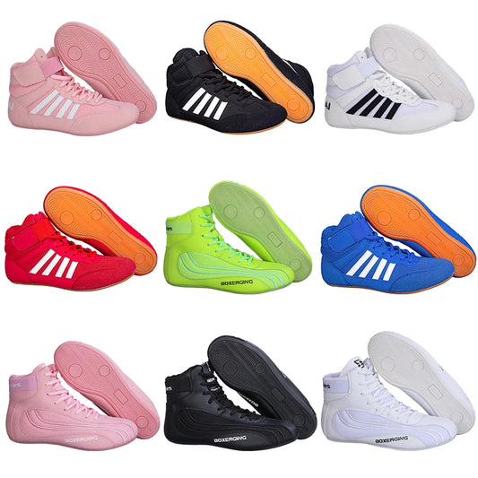Professional Men Women Wrestling Boots/shoes