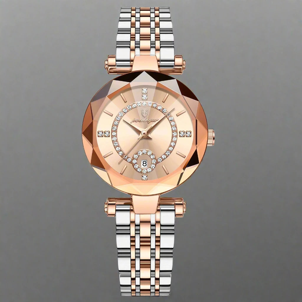 Luxury Watch For Women High-Quality Diamond Quartz Waterproof poedagar watch