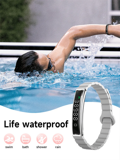 Sports Waterproof Smart Band Bracelet Gesture Control Heart Rate Blood Oxygen Sleep Monitor Pedometer Screen Smartwatch