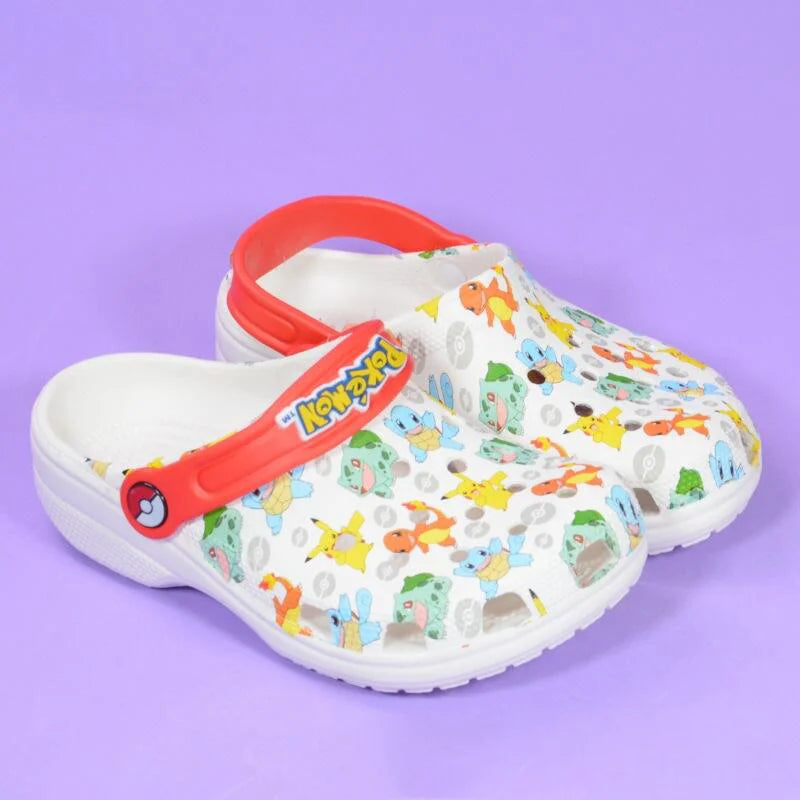 Cute Pok é mon Soft soled Outdoor Beach Shoes Anti slip Children's Clog