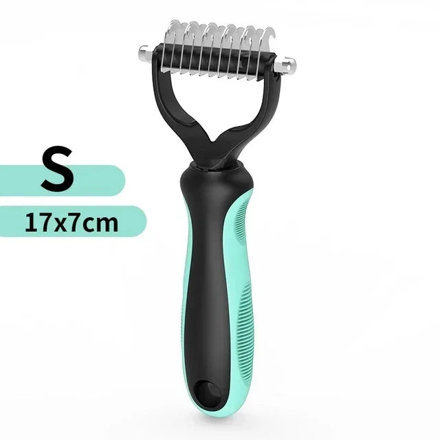 Stainless Steel Double Sided Pet Grooming Brush Removing Tangles Cat and dog Accessories