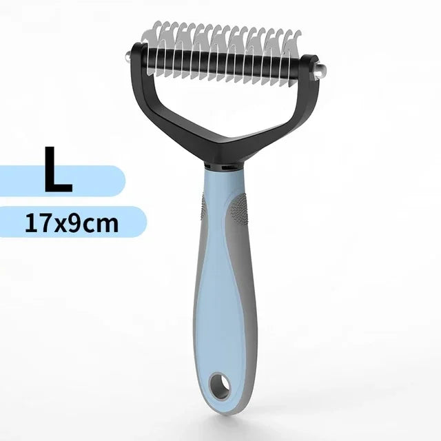 Stainless Steel Double Sided Pet Grooming Brush Removing Tangles Cat and dog Accessories