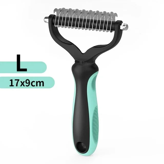 Stainless Steel Double Sided Pet Grooming Brush Removing Tangles Cat and dog Accessories