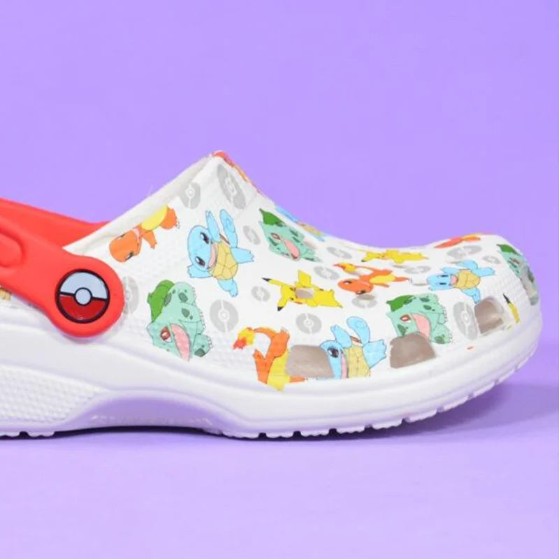 Cute Pok é mon Soft soled Outdoor Beach Shoes Anti slip Children's Clog
