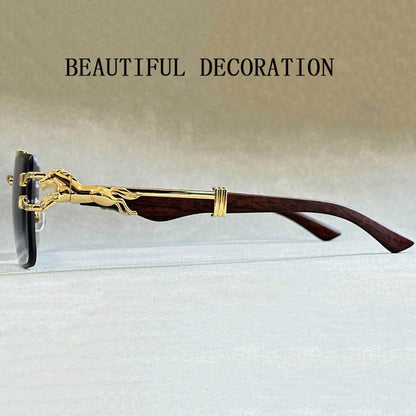 Square Sunglasses For Men New Luxury Vintage Designer Rimless Sunglasses Women Trendy Fashion Glasses Gafas De Sol Hombre - Beri Collection 