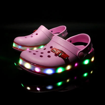 Summer Children Sandals LED Lighted Flashing Light Shoes Boys Girls Beach Sandals Kids Breathable Fashion Sneakers - Beri Collection 