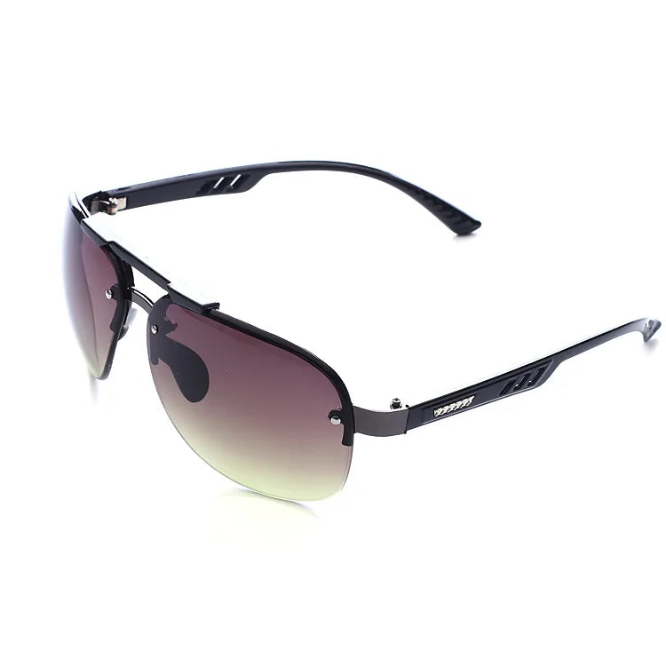 Sunglasses UV 400 Vintage Punk Rimless Rectangle Men Fashion Glasses Trendy Small Frame Sun Glasses Frameless Eyewear - Beri Collection 