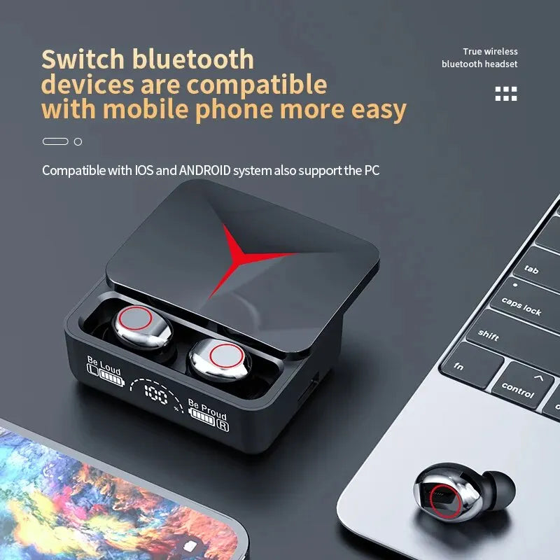 TWS M90 5.3 Sport Earbuds with Mic Wireless Headset For iPhone Xiaomi