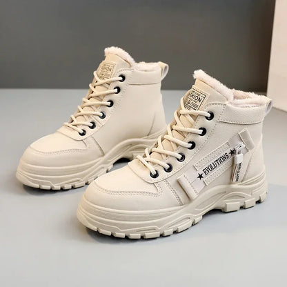 Winter Snow Boots for Women Casual High-top Shoes Warm Womens Sneakers Platform Ankle Boots Plus Size 45 Zapatillas De Mujer New - Beri Collection 