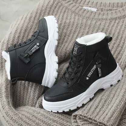 Winter Snow Boots for Women Casual High-top Shoes Warm Womens Sneakers Platform Ankle Boots Plus Size 45 Zapatillas De Mujer New - Beri Collection 