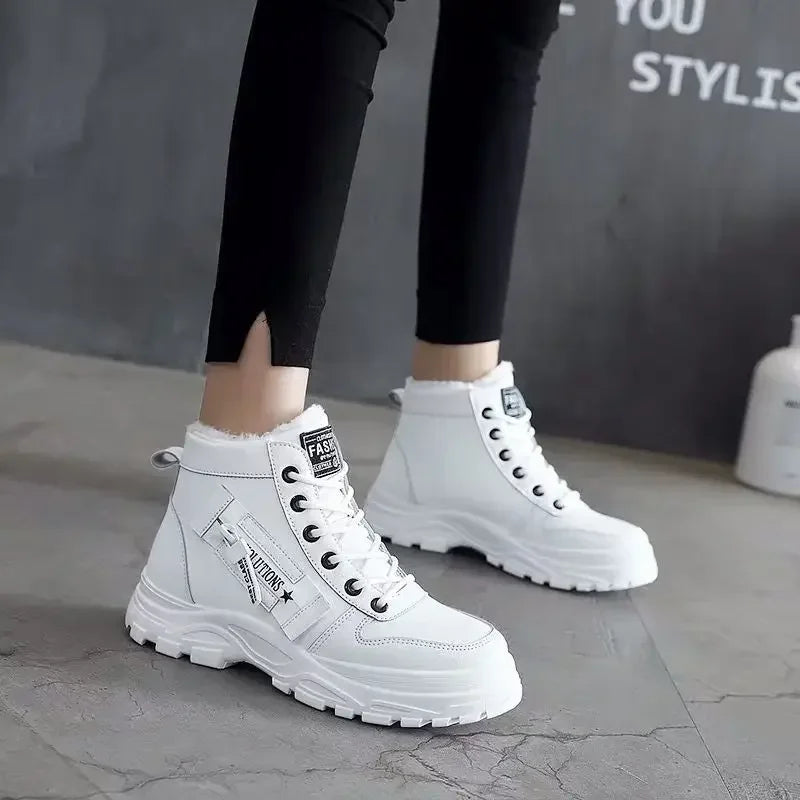 Winter Snow Boots for Women Casual High-top Shoes Warm Womens Sneakers Platform Ankle Boots Plus Size 45 Zapatillas De Mujer New - Beri Collection 