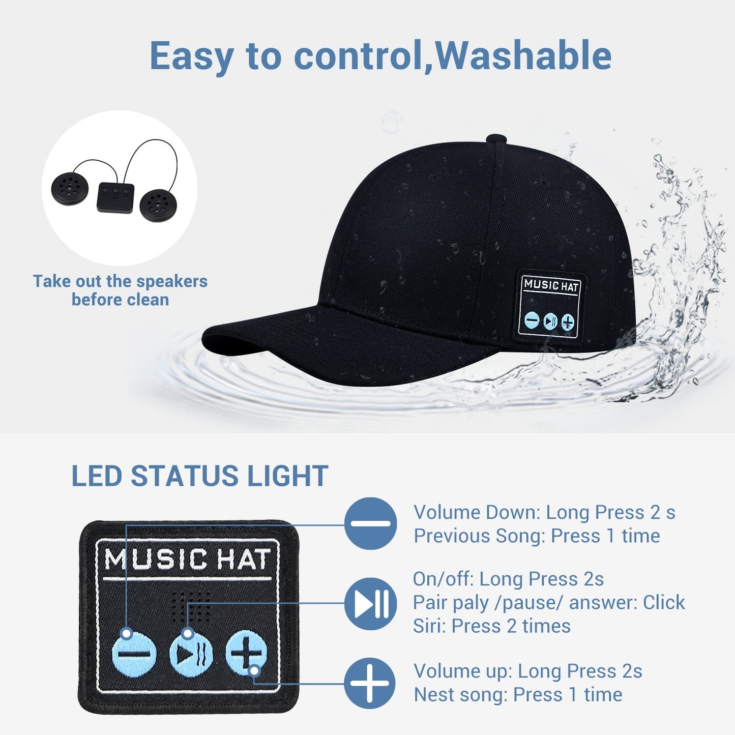 Hat with Bluetooth Speaker - Beri Collection 