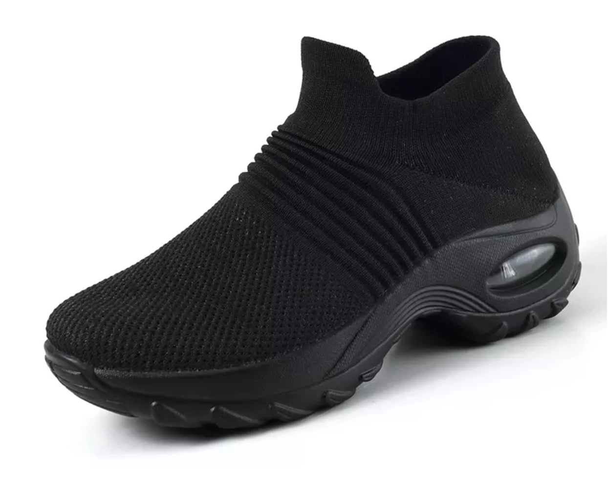 Women Breathable Mesh Height-increasing Slip-on Female Sock Sneakers