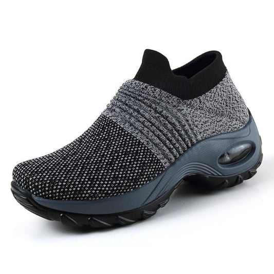 Women Breathable Mesh Height-increasing Slip-on Female Sock Sneakers - Beri Collection 